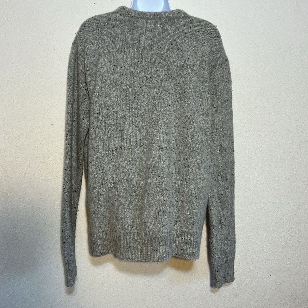 Madewell Womens Grey Merino Wool Blend Alpaca Blend Crew Neck Sweater Size XL - Picture 4 of 14